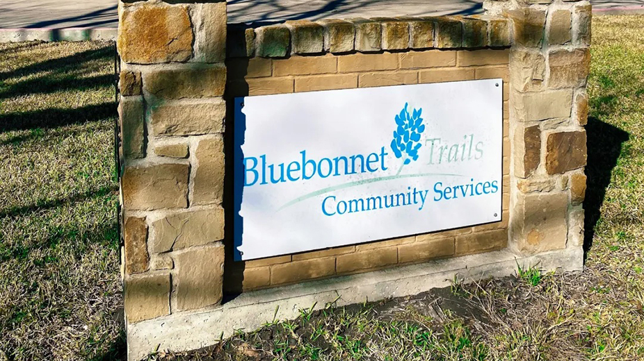Bluebonnet Trails sign.